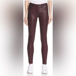 PAIGE Margot Ankle Wine Luxe Coating purple jeans sz.23